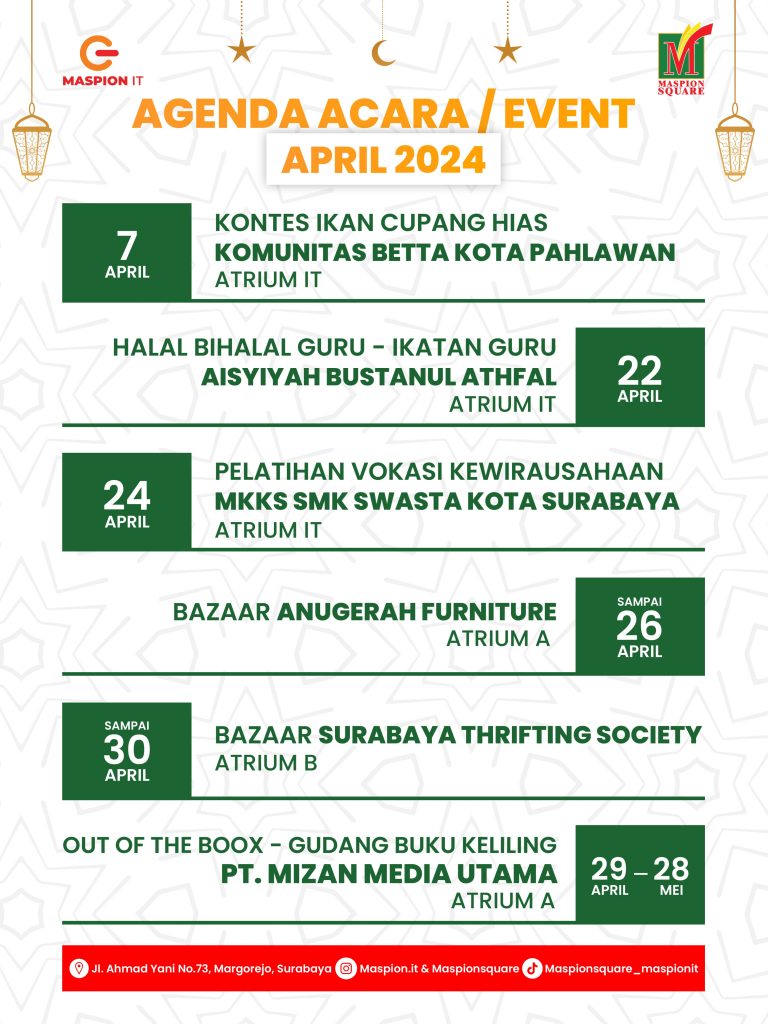 Agenda event April 2024